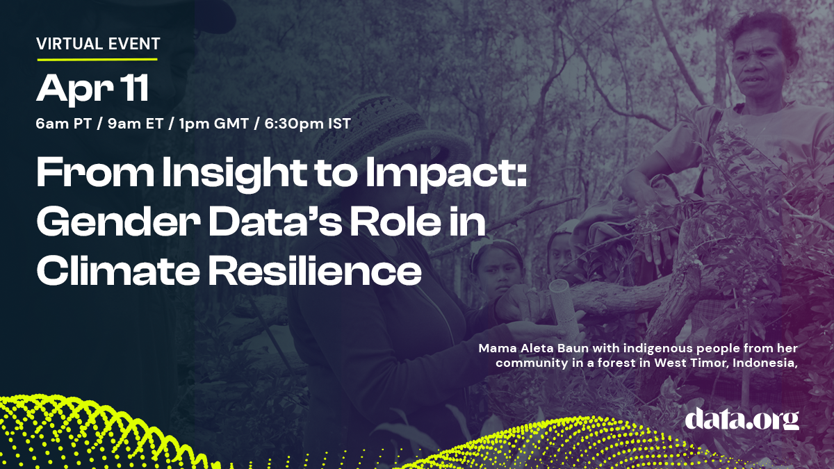 From Insight to Impact: Gender Data’s Role in Climate Resilience - data.org